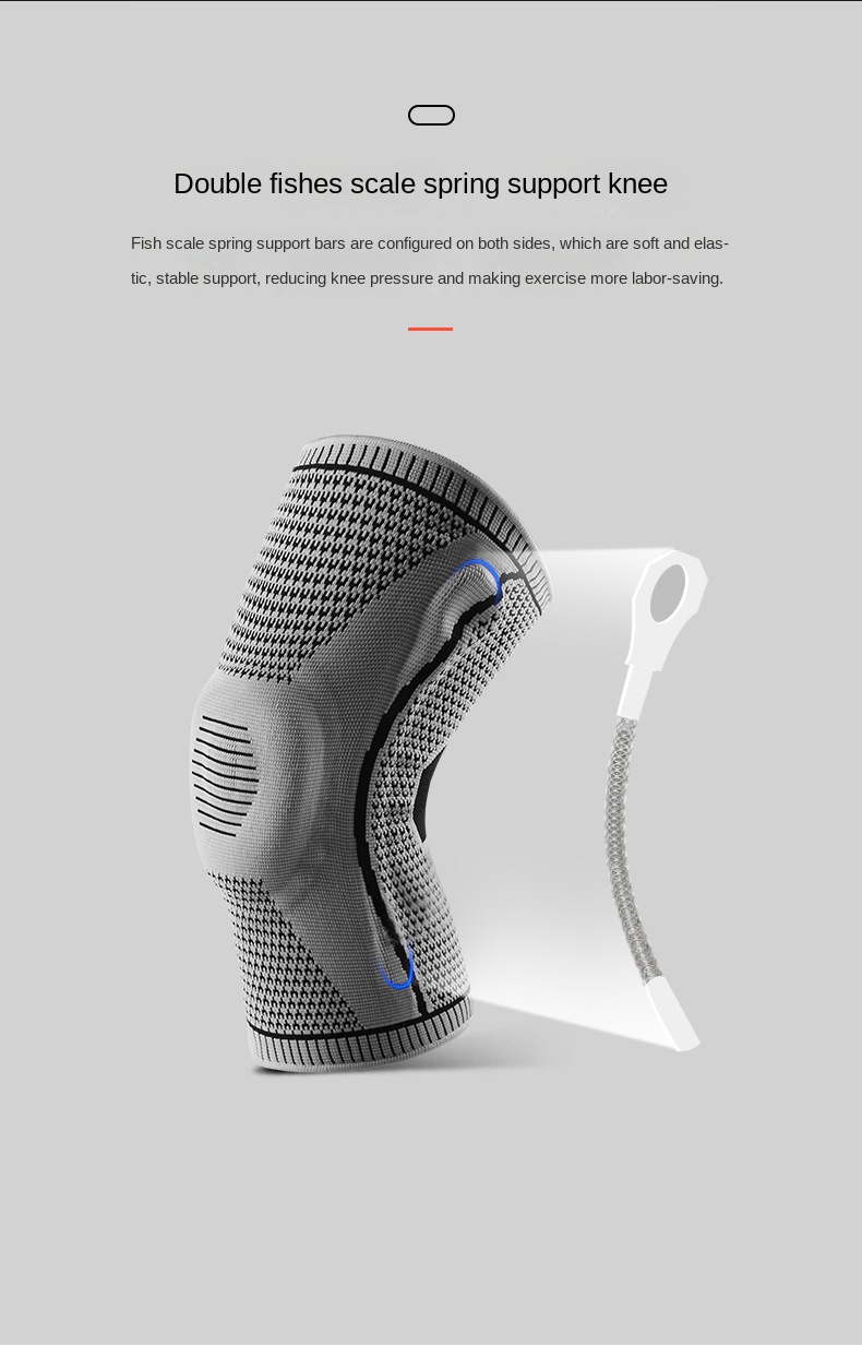 1pc Men's and Women's Sports Cycling Knitted Silicone Spring Breathable Basketball Knee Pad Protective Leg Gaurd Set Protective Gear