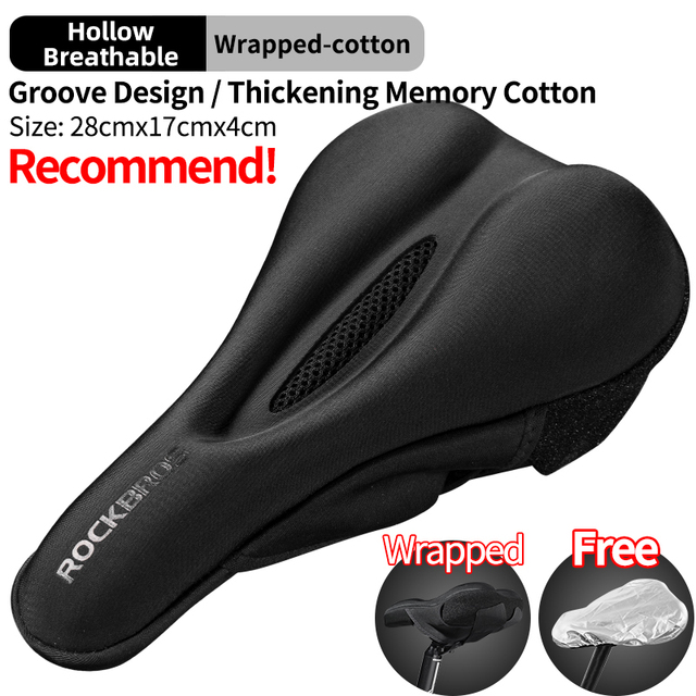 Outdoor MTB Bicycle Saddle Cover Liquid Silicone Gels Saddle Cover Hollow Breathable Comfortable Soft Cycling Seat Accessories
