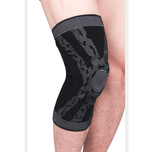 1 PC Knee Patella Protector Brace Silicone Spring Basketball Running Compression Knee Sleeve Support Pad Sports Brace Kneepads