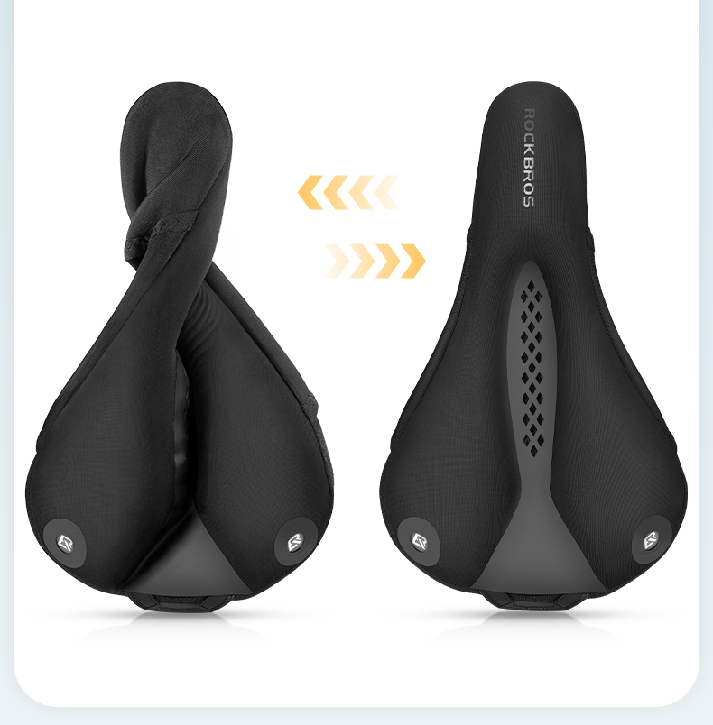 Bicycle Saddle Cover MTB  With Rear Light Road Bike Seat Saddle Breathable Comfortable Cushion Cycling Saddle Cover