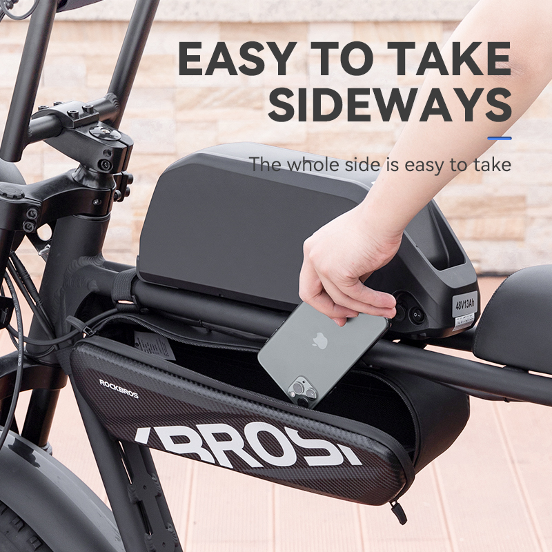 Electric Bicycle Bag 4.5L Front Beam Bag Universal Storage Hard Shell Riding Saddle Bag Electric Equipment Multifunctional Bags