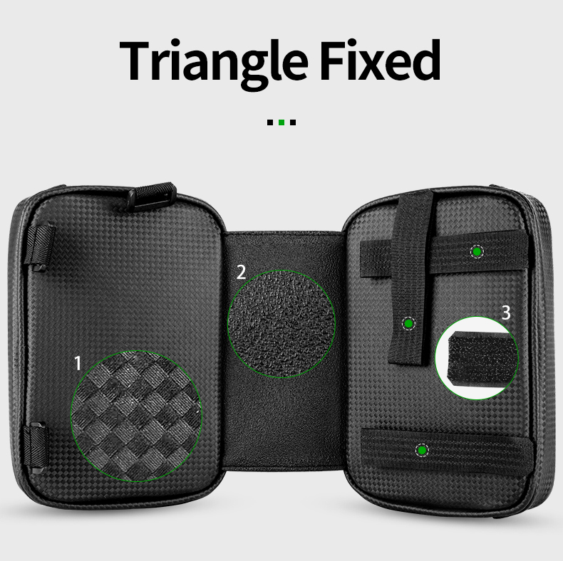 Bicycle Bag Carbon Pattern Touch Screen Bike Phone Bag MTB Road Tube Bag Saddle Bag For 6.2inch Bicycle Accessories Multifunctional Bags