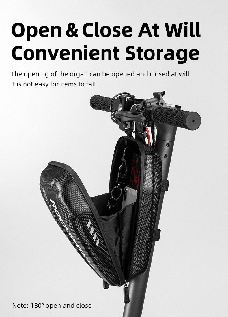 Hard Shell Front Frame Scooter Hanging Bag Waterproof MTB Road Bike Folding Bag Multifunctional Electric Bicycle Multifunctional Bags