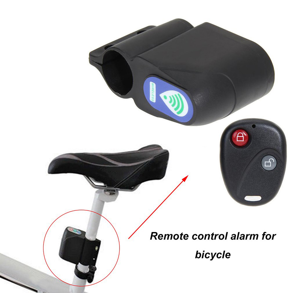 Bicycle Remote Alarm Anti-theft Alarm Car Lock Mountain Bike Bike Alarm Lock Anti-Theft Bike Lock with Remote Control Vibration