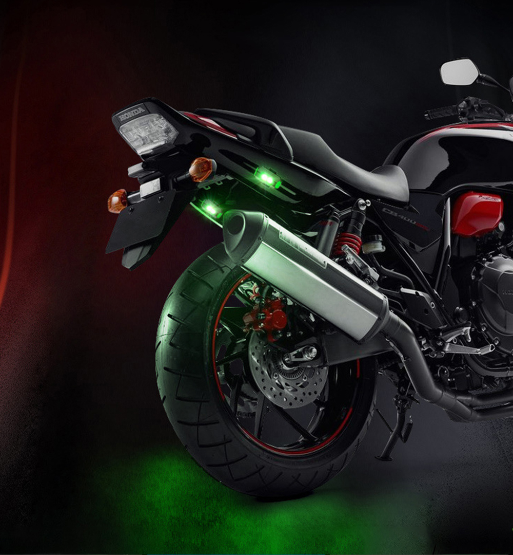 1pc 7 Color Motorcycle Tail Warning Light Rechargeable Drone Strobe Light Laser Fog Lamps Motorbike Refit Universal Strobe Light