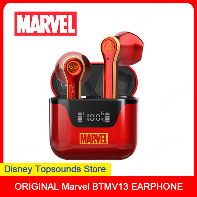 BTMV13 Marvel Auriculares Wireless Bluetooth Headset Game Stereo with Mic Sport Earphones Waterproof TWS Earbuds Smart