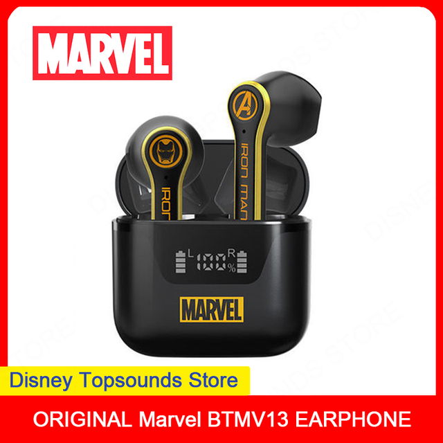 BTMV13 Marvel Auriculares Wireless Bluetooth Headset Game Stereo with Mic Sport Earphones Waterproof TWS Earbuds Smart