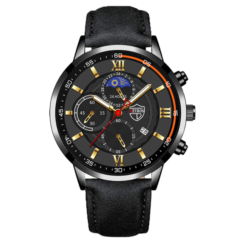Fashion Mens Sports Watches Business Quartz Wristwatch Men Casual Luminous Clock Watch