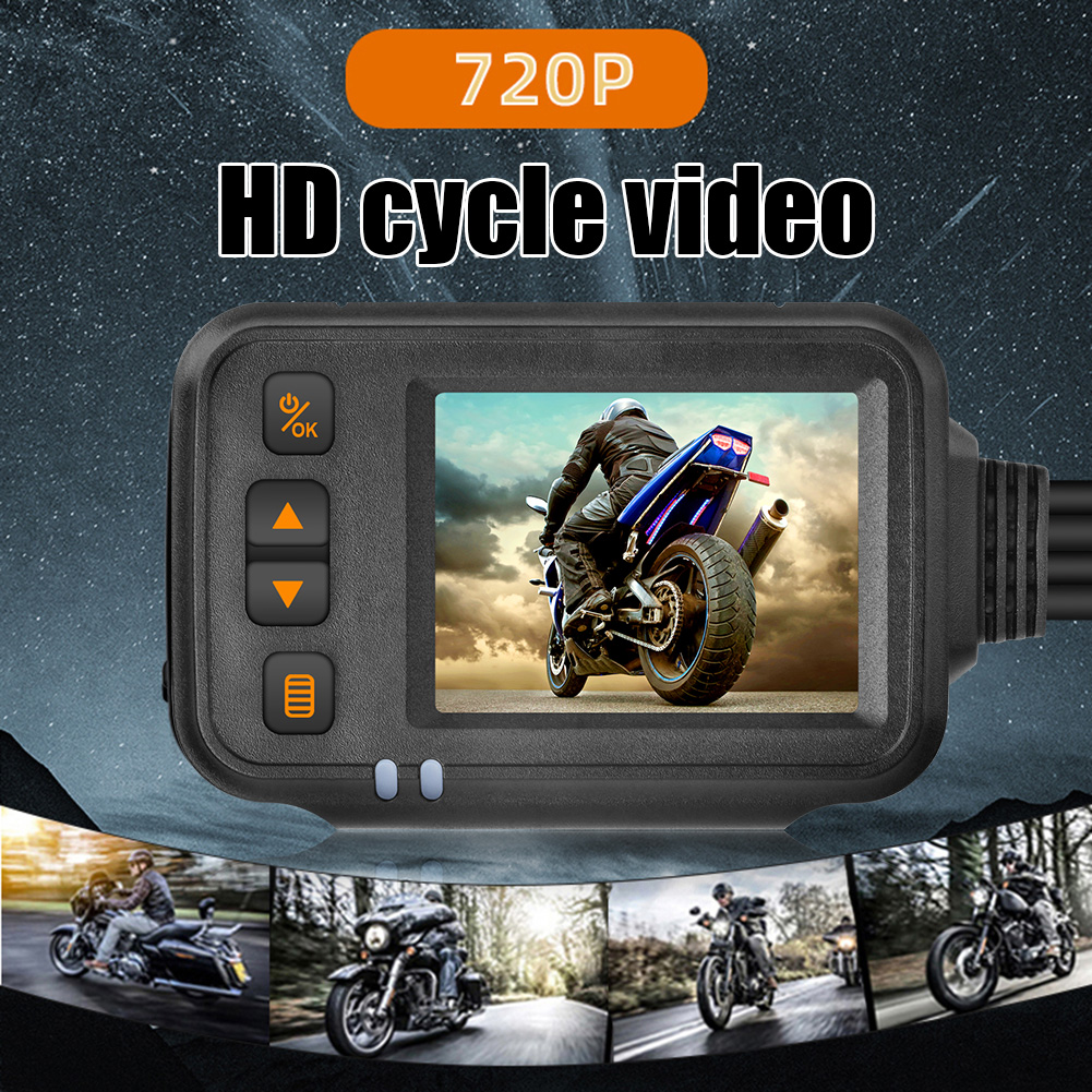 Full Body Waterproof Motorcycle Camera 720P HD Front Rear View Driving Recorder DVR Dash Cam Logger Recorder Box(no card)