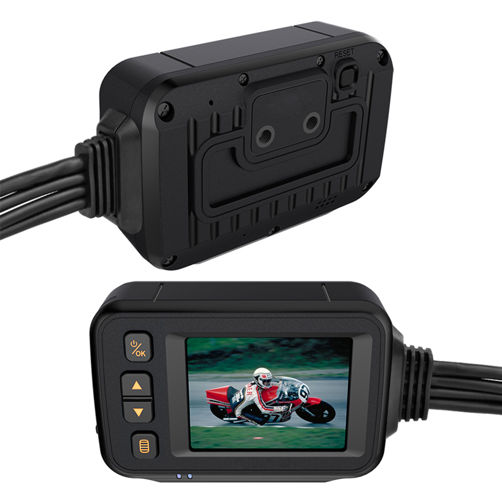 Full Body Waterproof Motorcycle Camera 720P HD Front Rear View Driving Recorder DVR Dash Cam Logger Recorder Box(no card)