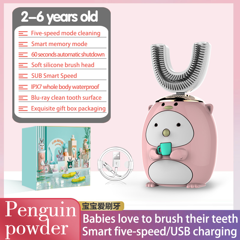 Smart 360 Degree Electric Children's Toothbrush Xiaomi Wireless Charging Ultrasonic Children's Toothbrush Kids Teeth Whitening