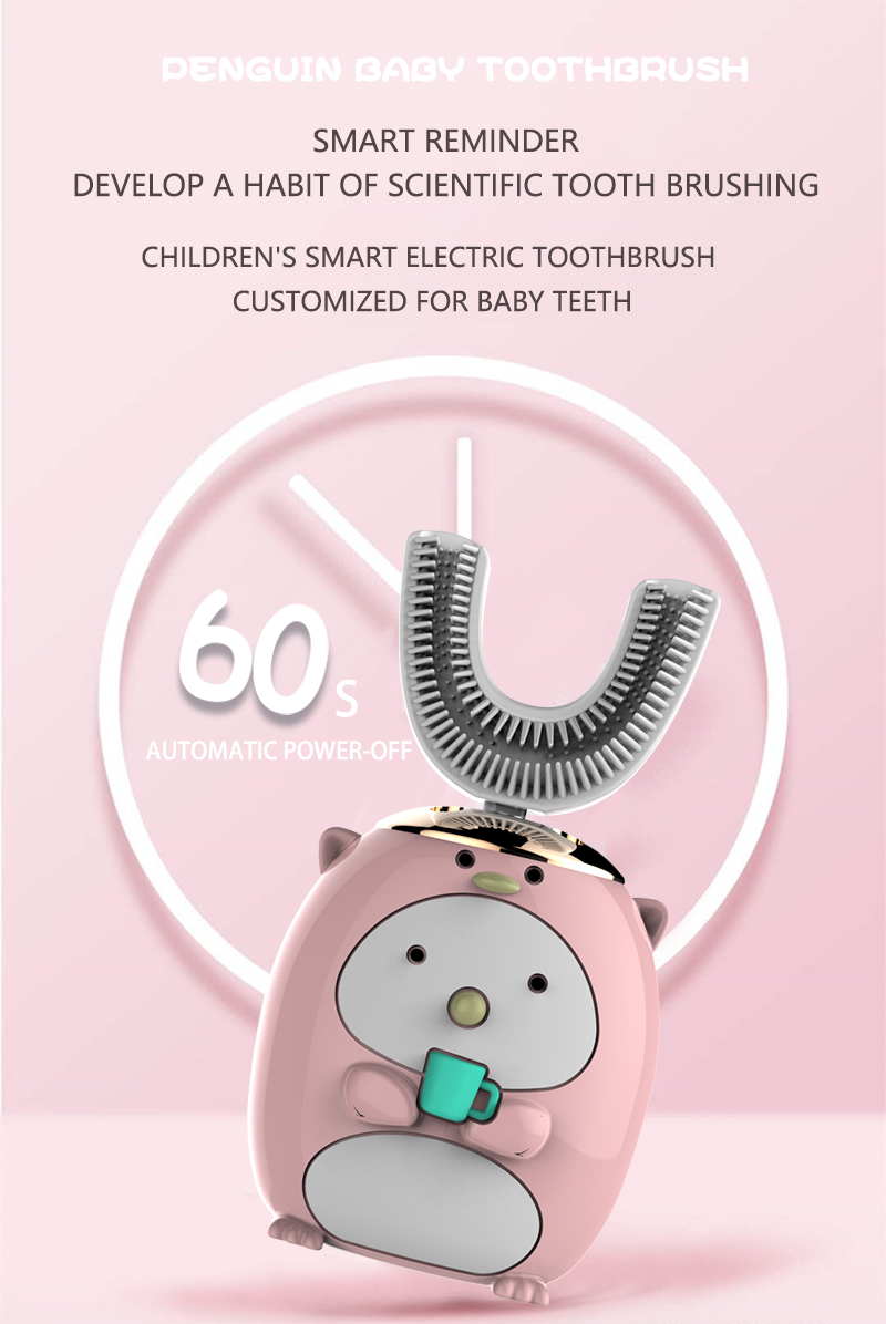 Smart 360 Degree Electric Children's Toothbrush Xiaomi Wireless Charging Ultrasonic Children's Toothbrush Kids Teeth Whitening
