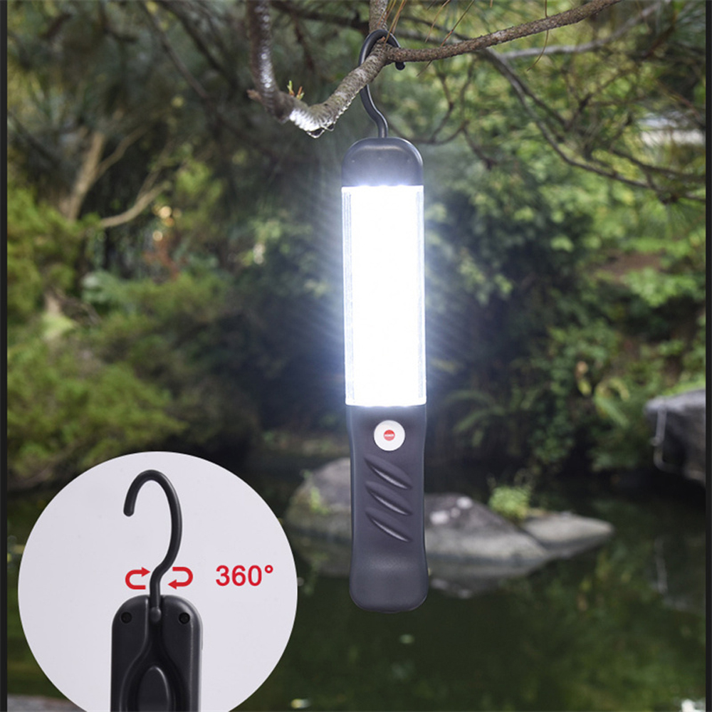 LED Flashlights Rechargeable Work Light with Magnetic Base and Hanging Hook 3 Modes Floodlight for Car Repair Grill Outdoor Use