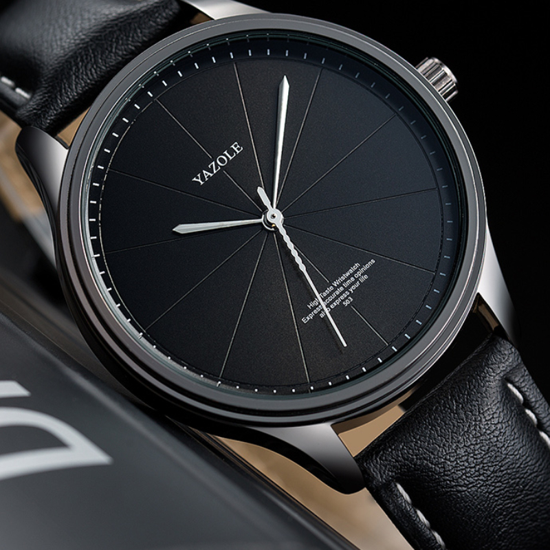 Men's Watches Top Brand Wrist Watch Quartz Leather Sport Clock