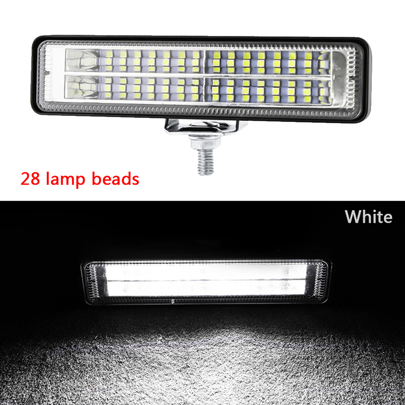 2pc 12V Car Led Work Light Bar Off Road Fog Lamp 84W DRL Spot Flood For Trucks ATV SUV Spotlight Auto Daytime Running Lights