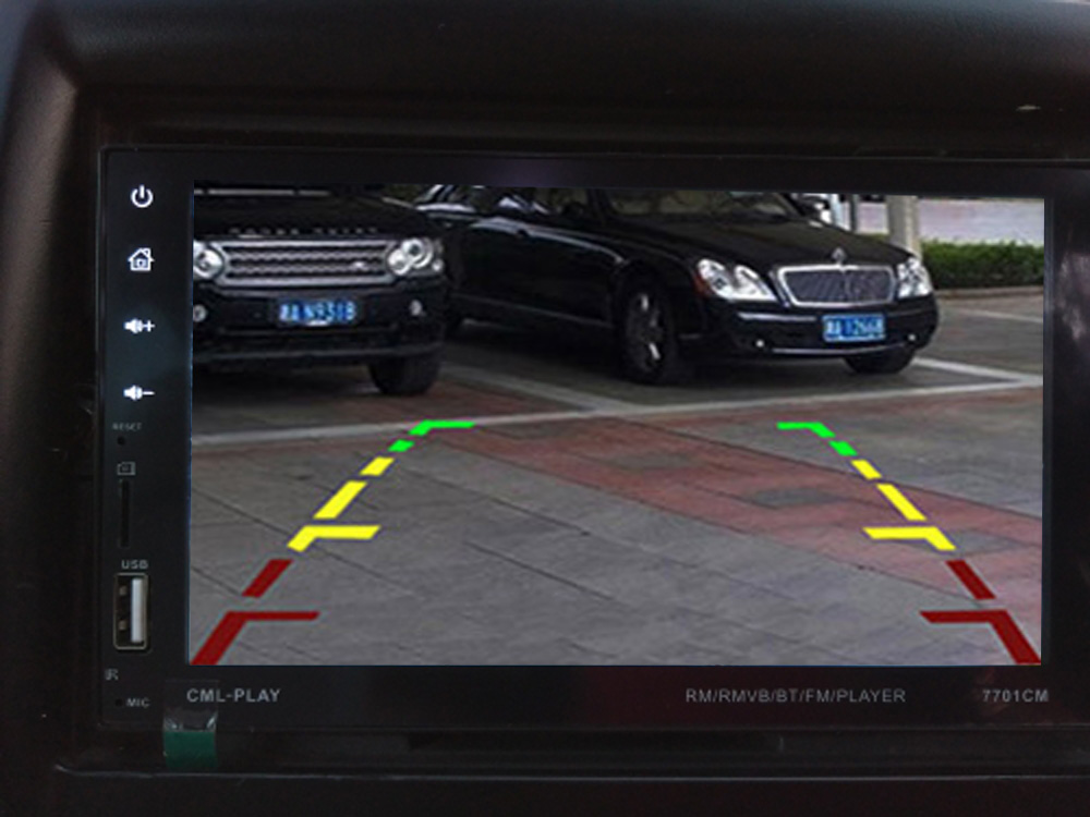 Car Intelligent  Moving Guide Parking Line Rear View Reverse Backup Tracks Camera For Android DVD Monitor
