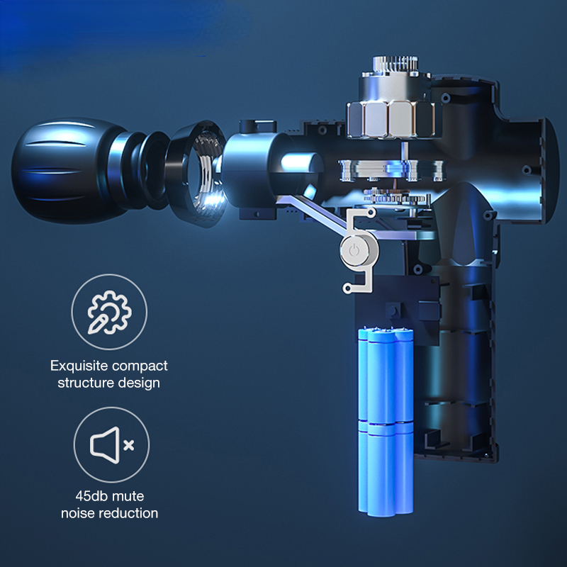 Fitness Deep Tissue Muscle Massage Gun Body Shoulder Back Neck Massager Exercising Relaxation Slimming Shaping Pain Relief