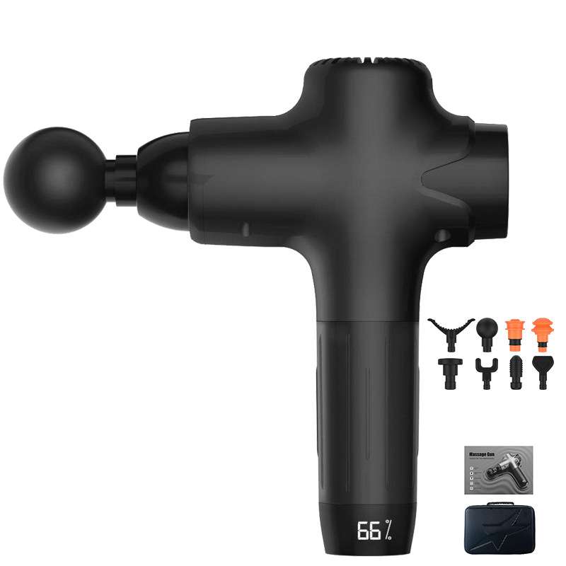 Highest Profile Deep Muscle Massage Gun LCD Display 4800 mAh 8 Heads Therapy Body Massager Recovery Relax Fitness Pain Relief