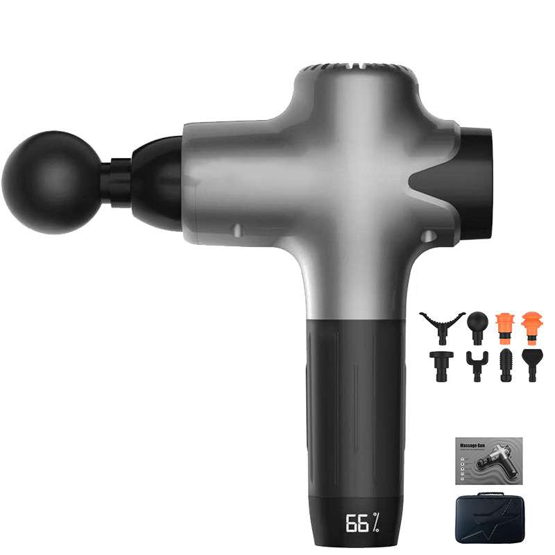 Highest Profile Deep Muscle Massage Gun LCD Display 4800 mAh 8 Heads Therapy Body Massager Recovery Relax Fitness Pain Relief