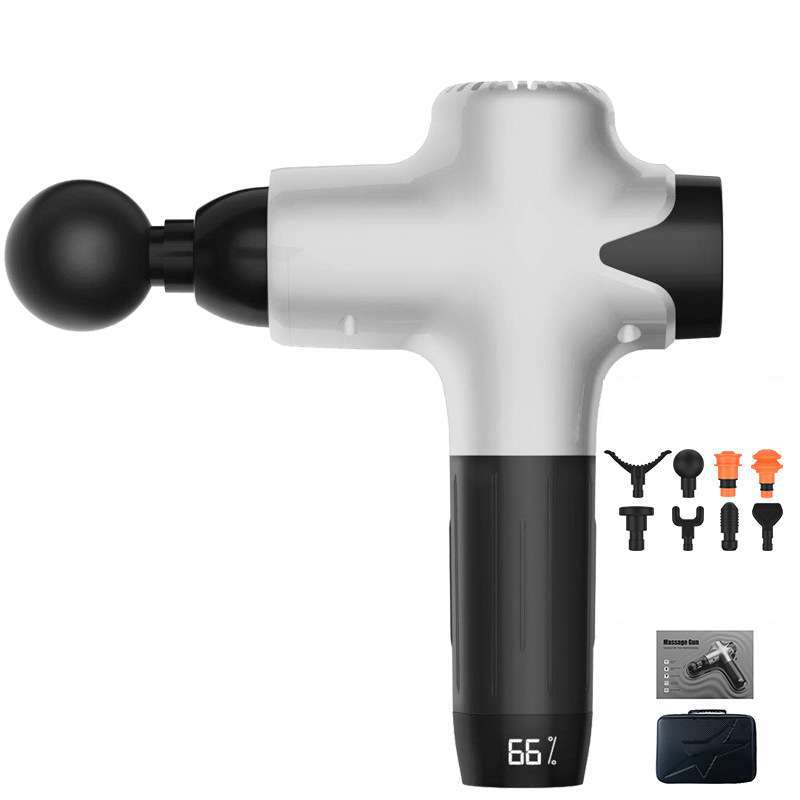 Highest Profile Deep Muscle Massage Gun LCD Display 4800 mAh 8 Heads Therapy Body Massager Recovery Relax Fitness Pain Relief