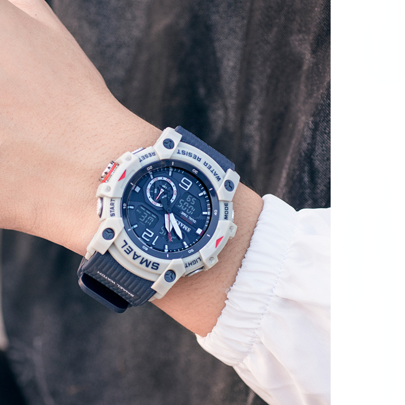 Military Quartz Wristwatches Sport Waterproof Alarm Clock Light Analog Digital Male Clocks Mens Watches Digital