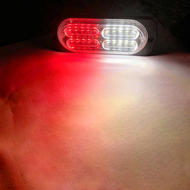 2pc Ultra Thin 20 Chips Car LED Strobe Light Emergency Light Grill Breakdown Auto Flashing For Car Truck Motorcycle 12-24V Lightbar