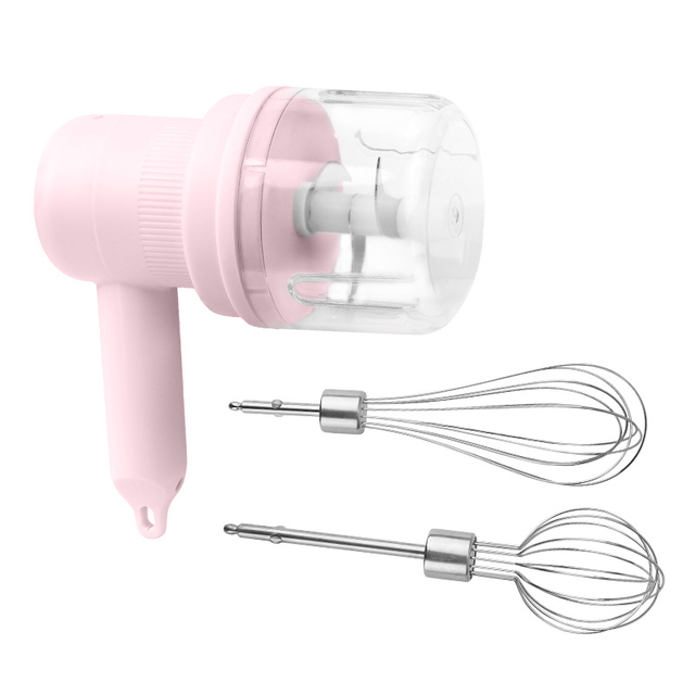 Kitchen Dining room appliances Electric Wireless Food Blender 3 Speed Mini Mixer Milk Frother Cake Egg Beater 3 In 1 Portable Cream Food Baking Garlic Mixer