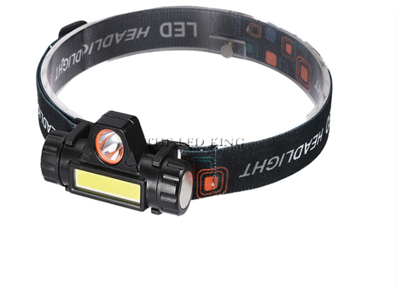Waterproof LED headlamp work light 2 light mode with magnet headlight  suit for fishing, camping