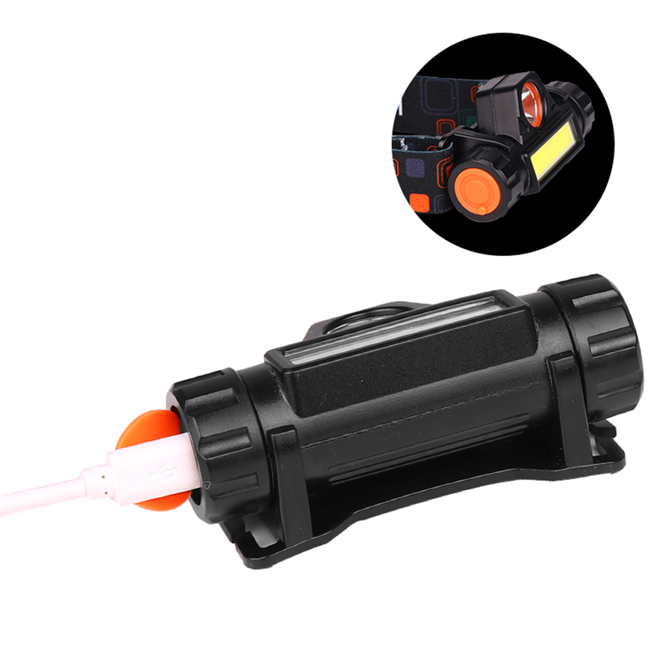 Waterproof LED headlamp work light 2 light mode with magnet headlight  suit for fishing, camping