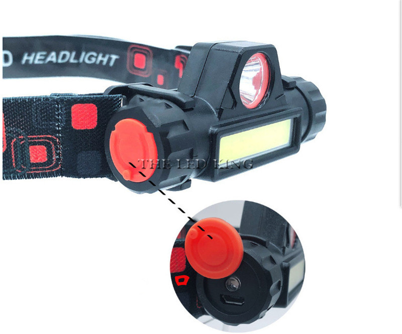 Waterproof LED headlamp work light 2 light mode with magnet headlight  suit for fishing, camping