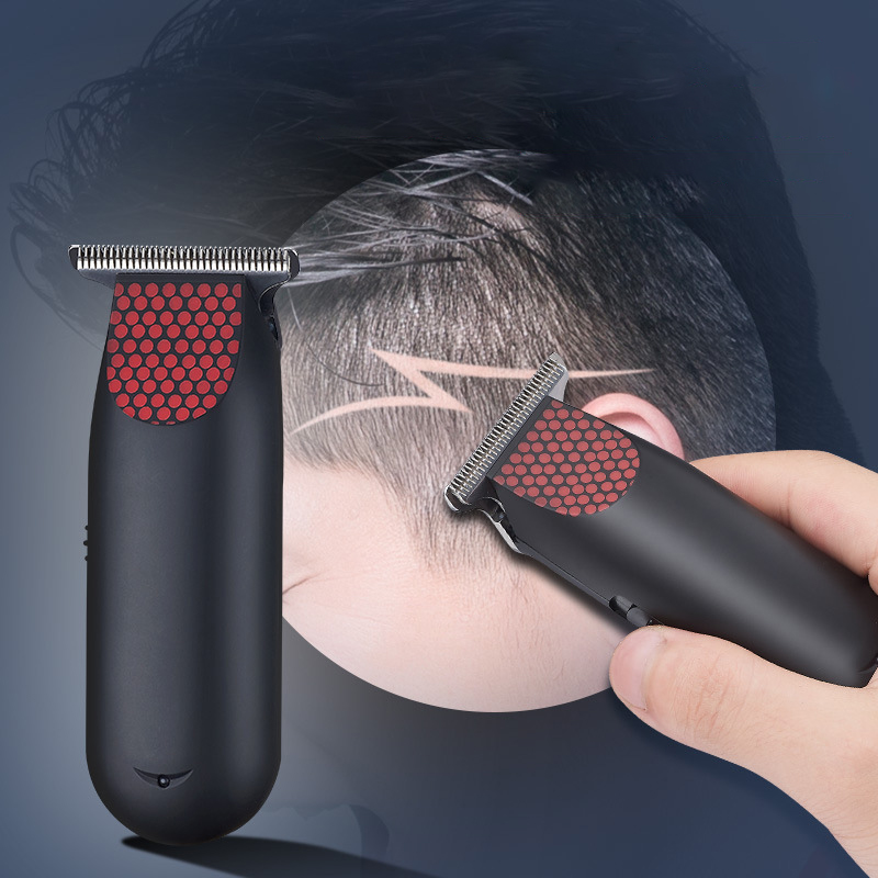 Rechargeable Bald Clipper 0 MM T Steel Blade Cutter Barber Shop Professional Hair Trimmer For Men Kits Beard 3 Guide Combs Mini