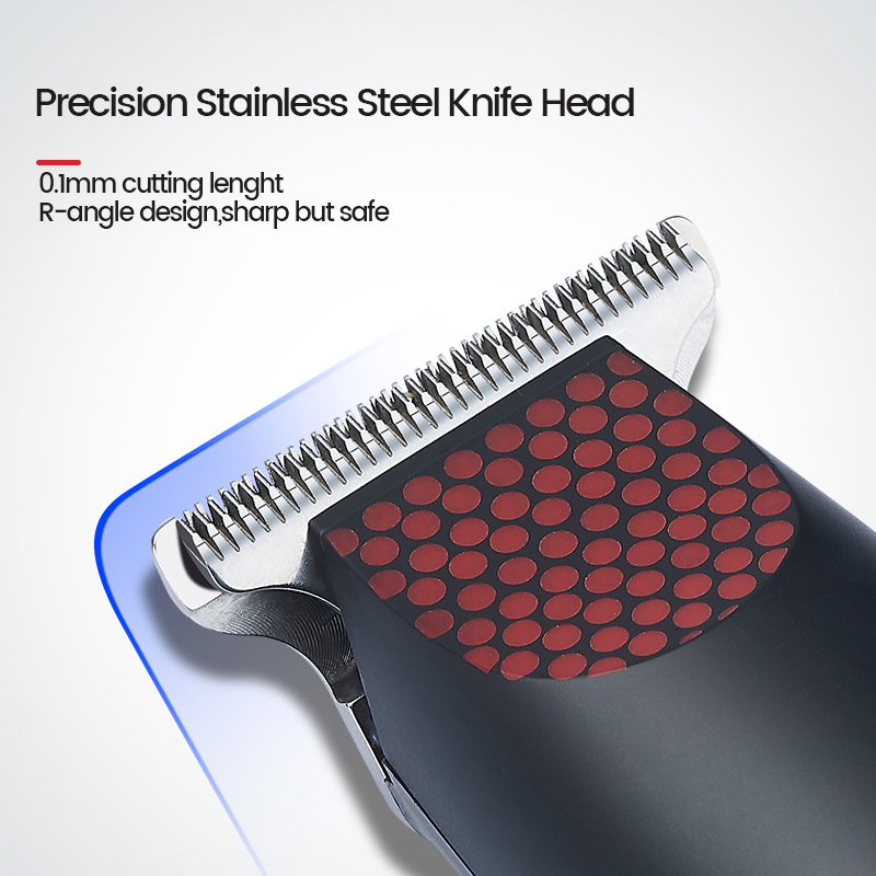 Rechargeable Bald Clipper 0 MM T Steel Blade Cutter Barber Shop Professional Hair Trimmer For Men Kits Beard 3 Guide Combs Mini