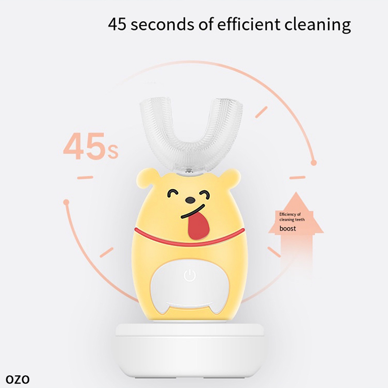 Children's Smart Sonic Electric Toothbrush Soft Silicone Automatic Ultrasonic Toothbrush Kids Cartoon Pattern Xaomi U Toothbrush