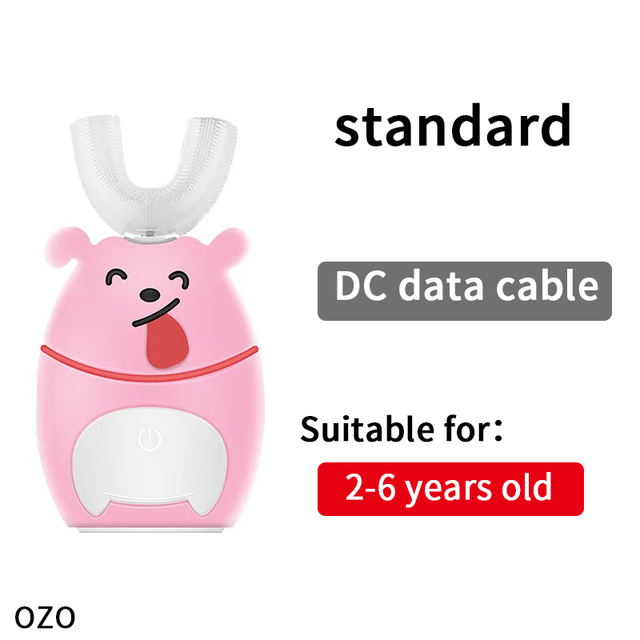 Children's Smart Sonic Electric Toothbrush Soft Silicone Automatic Ultrasonic Toothbrush Kids Cartoon Pattern Xaomi U Toothbrush