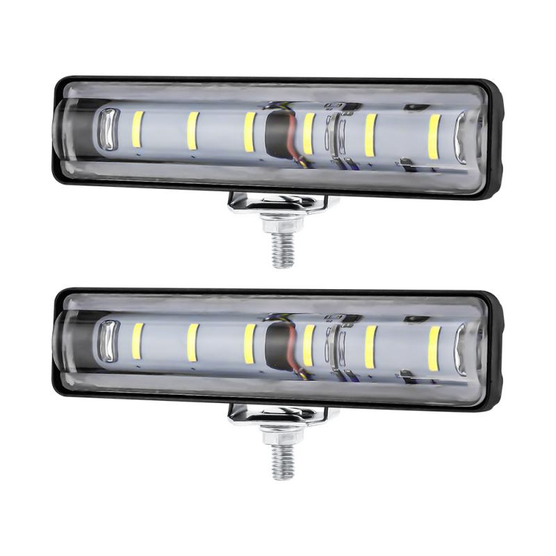 2pc LED Headlights 12-60V 6500k For Auto Motorcycle Truck Boat Tractor Trailer Offroad Work Light 18W LED Work Light Projector Car