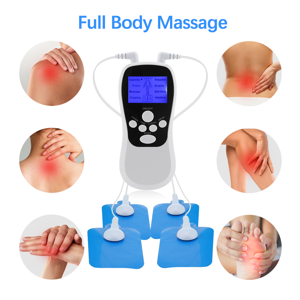 8 Mode EMS Electric Herald Tens Machine Acupuncture Body Massage Digital Therapy Massager Muscle Stimulator Electrostimulator