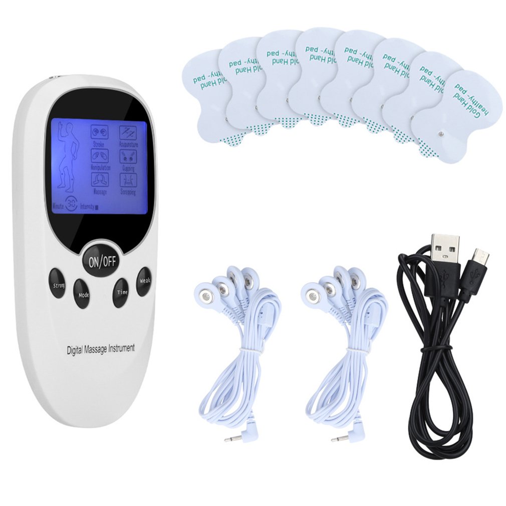 Wireless Tens Cervical Massage USB Electrical Massager Machine Pulse Muscle Stimulator Dual Channel Electric Pulse Machine