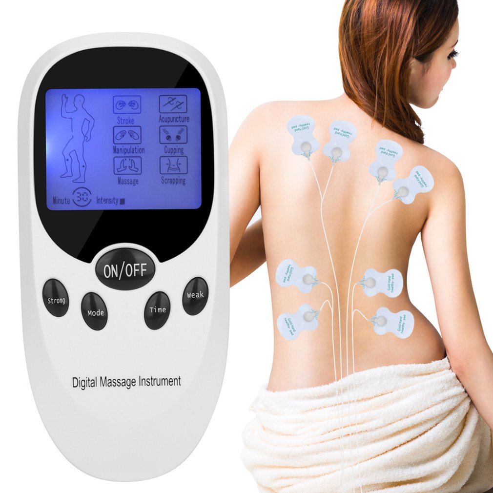Wireless Tens Cervical Massage USB Electrical Massager Machine Pulse Muscle Stimulator Dual Channel Electric Pulse Machine
