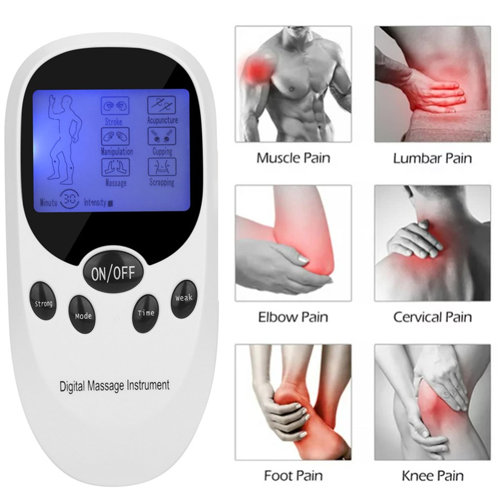 Wireless Tens Cervical Massage USB Electrical Massager Machine Pulse Muscle Stimulator Dual Channel Electric Pulse Machine