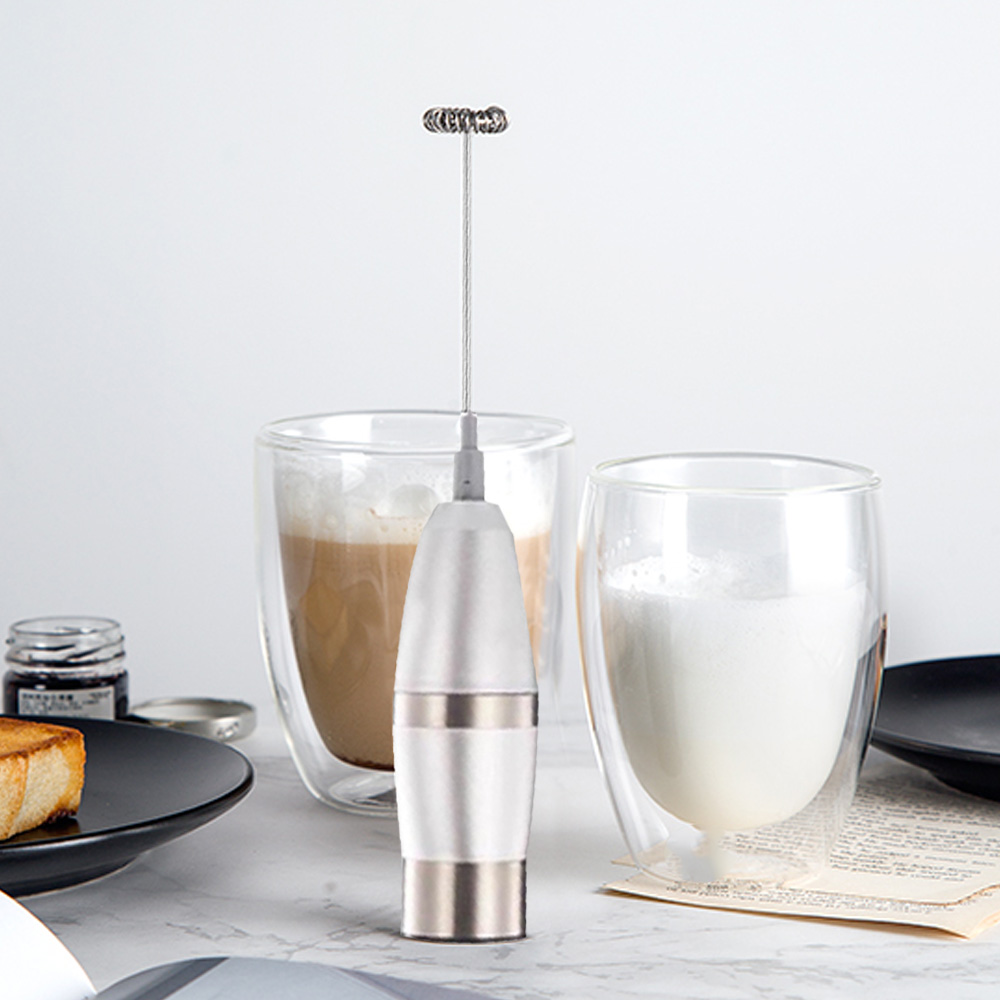 Kitchen Dining room appliances 1PC Handheld Mini Electric Milk Frothers with 2PCS Whisk Head Drink Foamer Whisk Mixer Stirrer Coffee Egg Beater