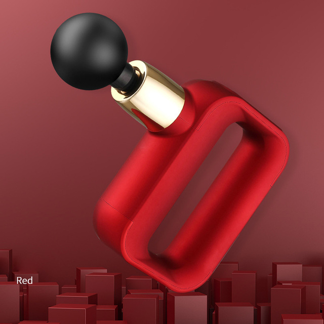 Mini Electric Massage Gun LCD Touch Handheld Deep Tissue Percussion Muscle Massager Deep Relief Pain Slimming Fascial Gun