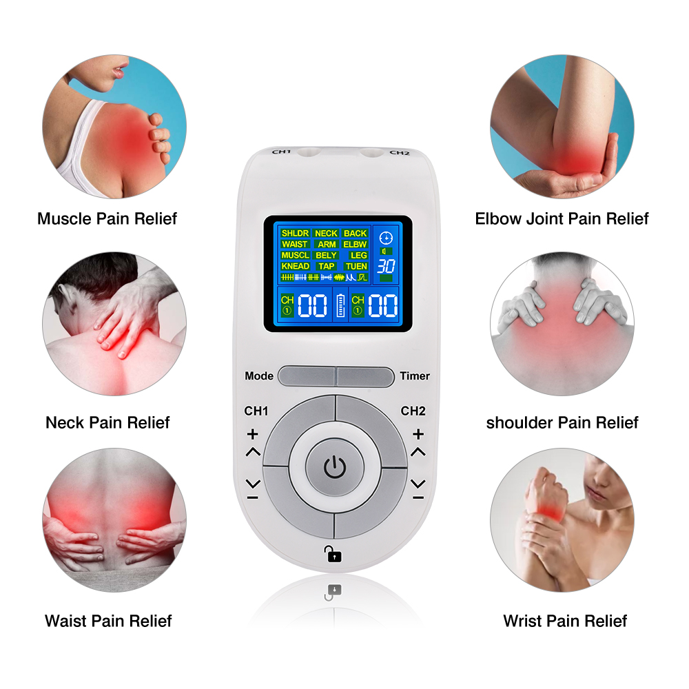 Tens Machine Massager  Electro Treatment Instrument Electrical Digital Nerve Muscle Stimulator Low Physiotherapy Health Care