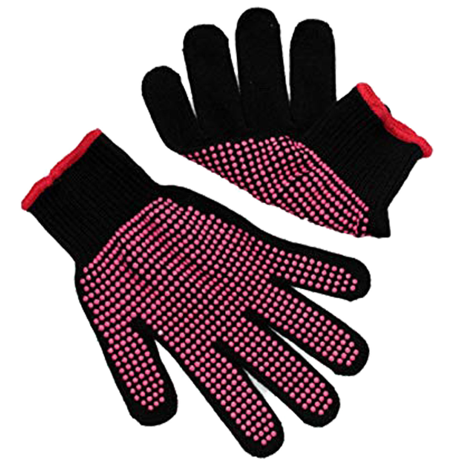 Barbecue Anti-scald Gloves Heat Glove Resistant BBQ Oven Gloves Kitchen Fireproof Gloves Anti-slip Gloves for Baking Cooking