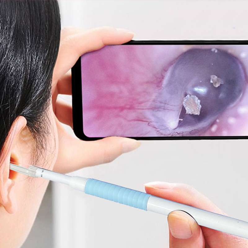 HD In Ear Cleaning Endoscope Spoon Mini Camera Ear Picker Ear Wax Removal Visual Ear Mouth Nose Otoscope Support For Android PC