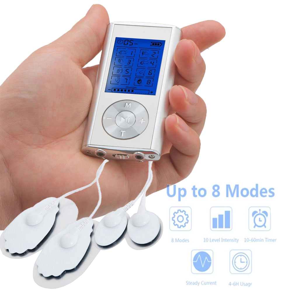Low Frequency Acupuncture Physiotherapy TENS Machines EMS Unit 8 Modes Electronic Muscle Stimulator Pulse Body Massageador Nerve