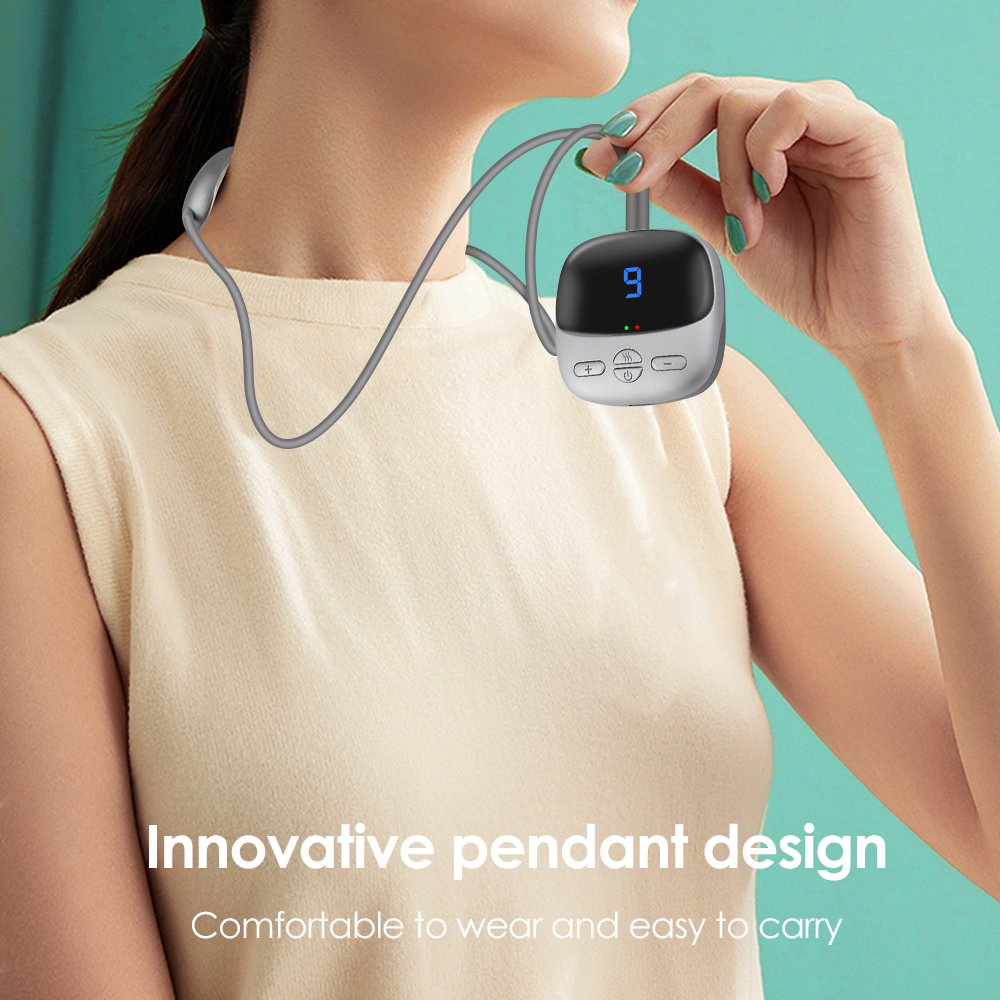 EMS Tens Massager with Heating Microcurrent Cervical Neck Pulse Massage Machine EMS Muscle Stimulation Deep Relaxation