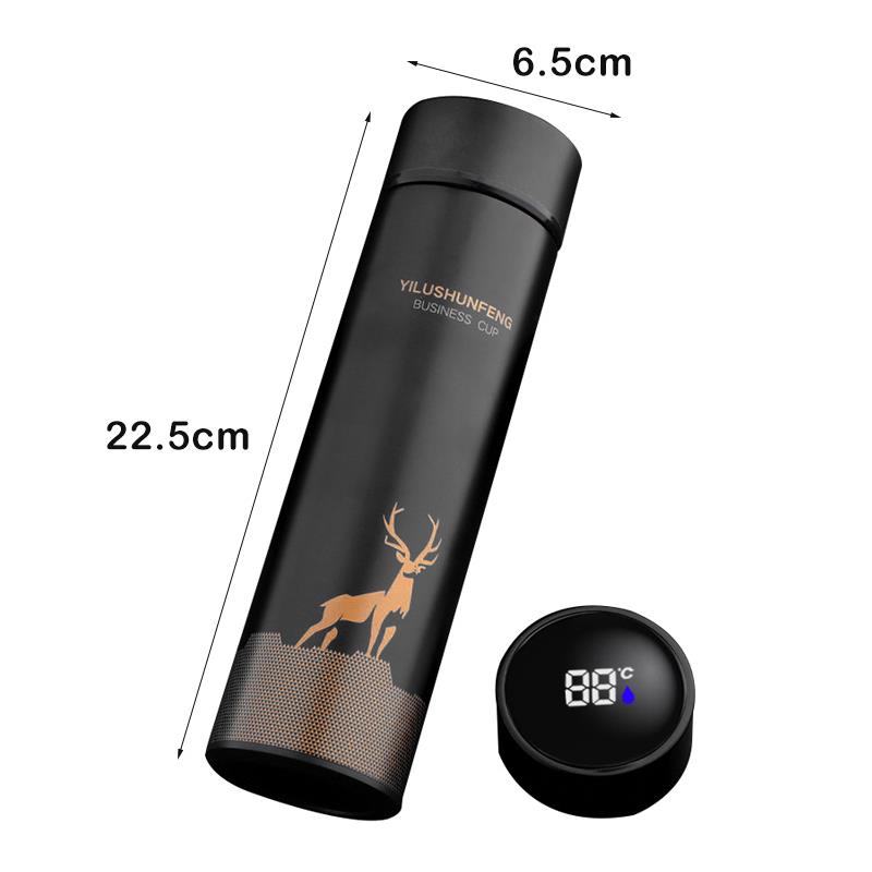 500ML Intelligent Thermos Water Bottle Temperature Display Vacuum Flasks Thermoses Tea Mug Coffee Cup Stainless Steel Thermos