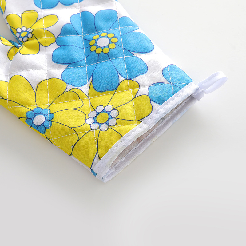 2PCS Kitchen Thickened Heat-insulating Gloves Microwave Oven Special Household Anti-scalding Gloves High Temperature Baking Tools