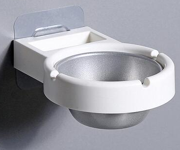 1pc Portable ashtray wall stainless steel pocket smoke holders Storage Cup for toilet Home Office Cigarette Tools case