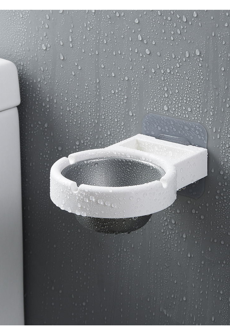 1pc Portable ashtray wall stainless steel pocket smoke holders Storage Cup for toilet Home Office Cigarette Tools case